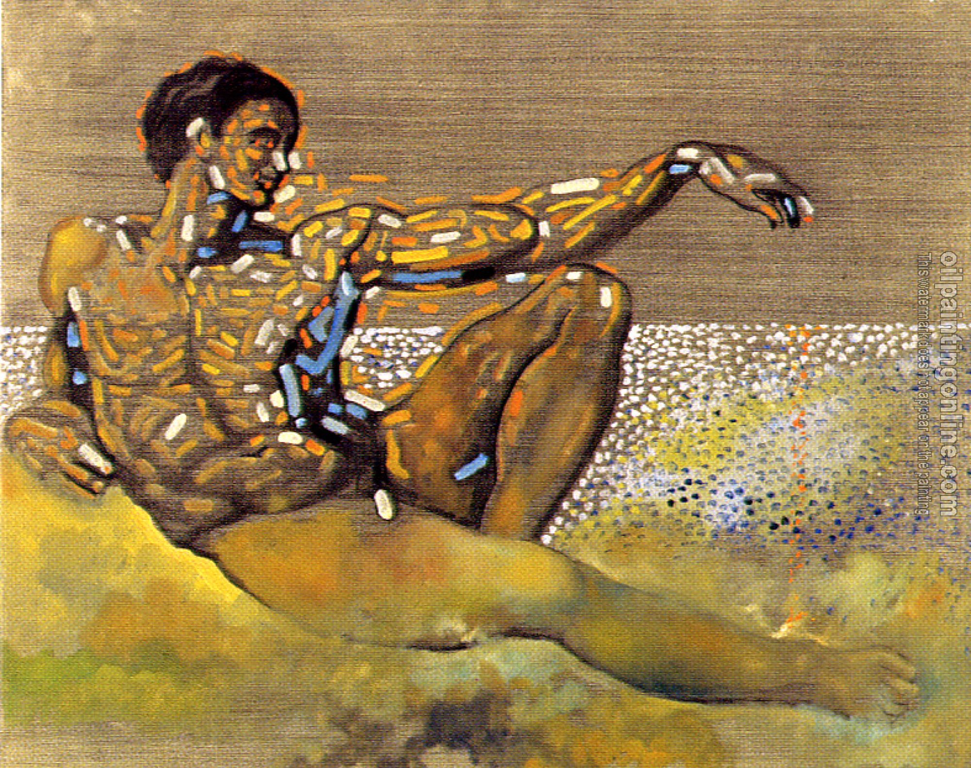 Dali, Salvador - Figure Inspired by Michelangelo's Adam on the Ceiling of the Sistine Chapel,Rome